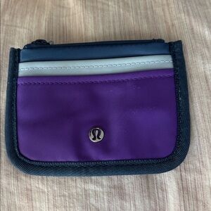 Lululemon Purple and Black Wallet